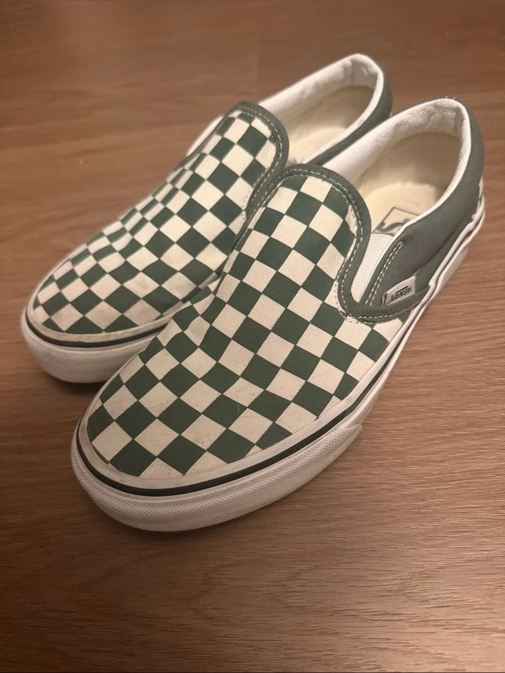 Vans Classic Slip-On Checkerboard Black White Canvas Sneakers